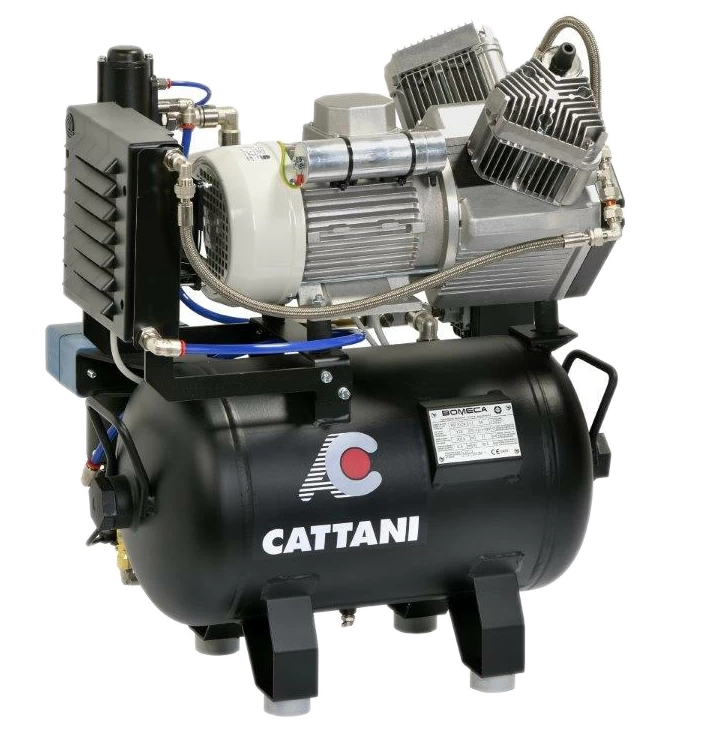 Компрессор на 2 установки, ресивер 30 л Cattani