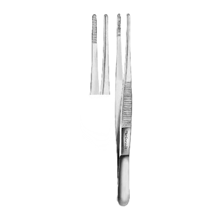 Прямой анатомический пинцет 120 мм