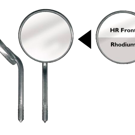 Стоматологическое зеркало №4 Ø22 мм, HAMSO front , без увеличения, для ручки М2.5 уп/12шт.