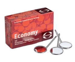 Смотровое стоматологическое зеркало Economy, 3-х слойное серебряное покрытие уп/12 шт