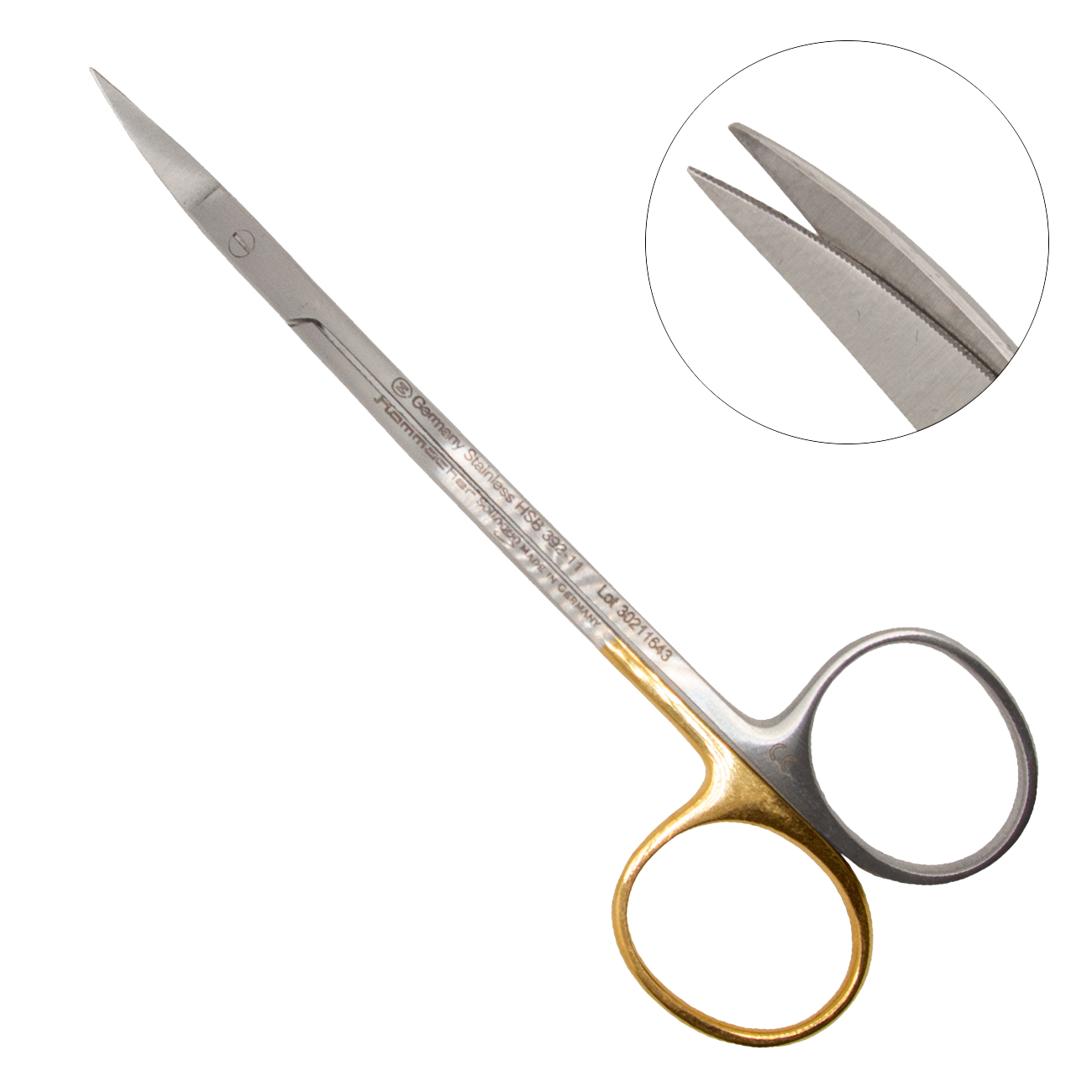 Десневые супер-режущие S-образные ножницы La Grange, 115 мм