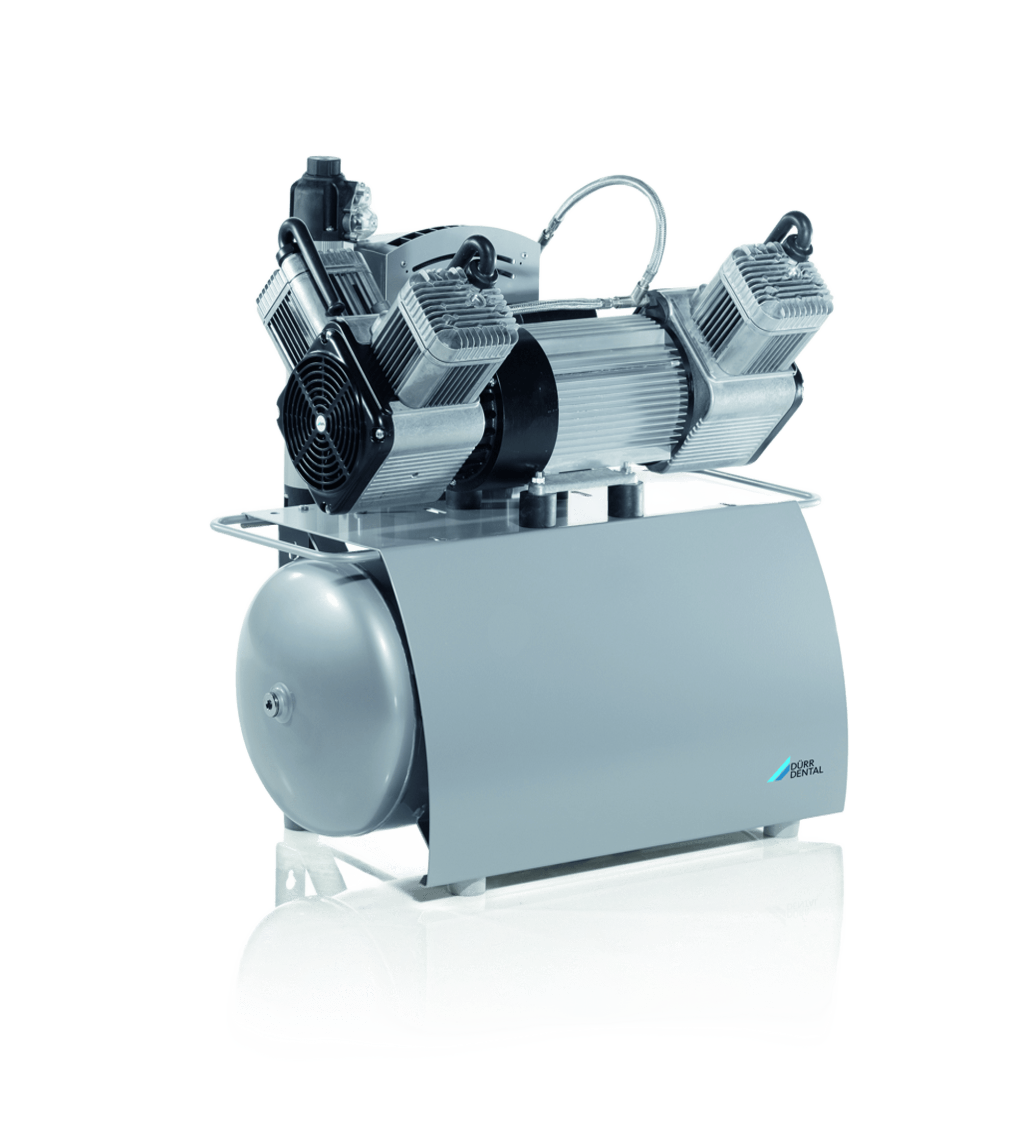 Компрессор с тремя цилиндрами и ресивером Trio