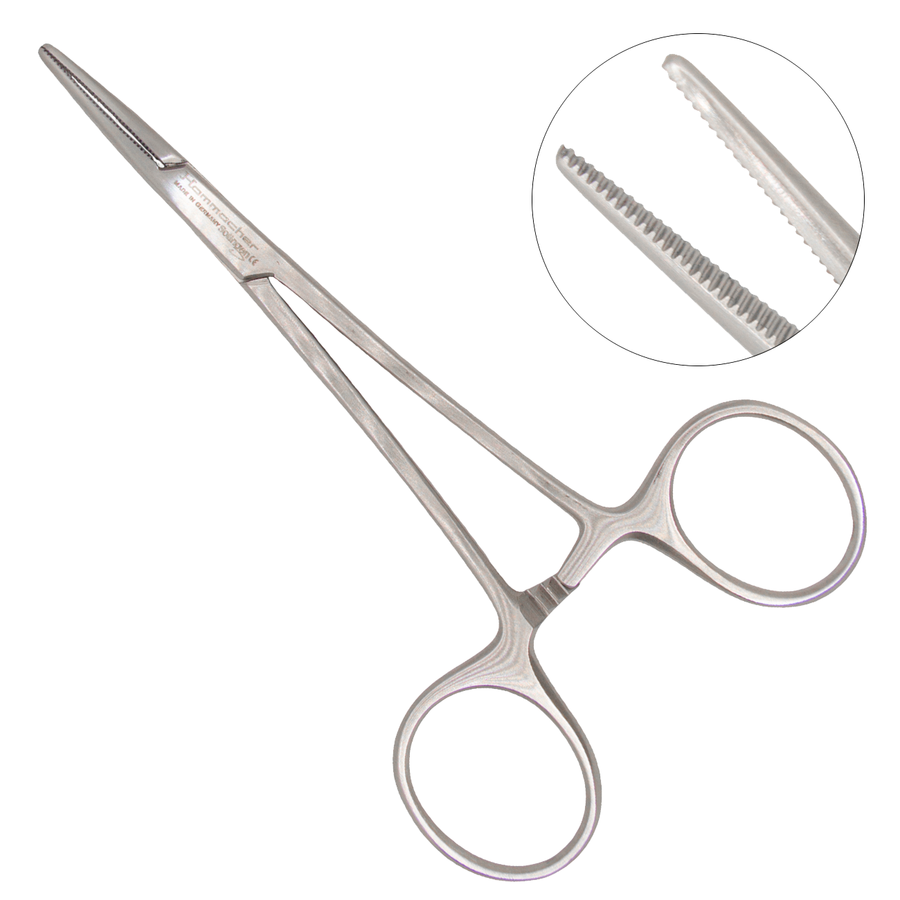 Прямой, атравматичный, кровоостанавливающий зажим Halsted-Mosquito, 120мм