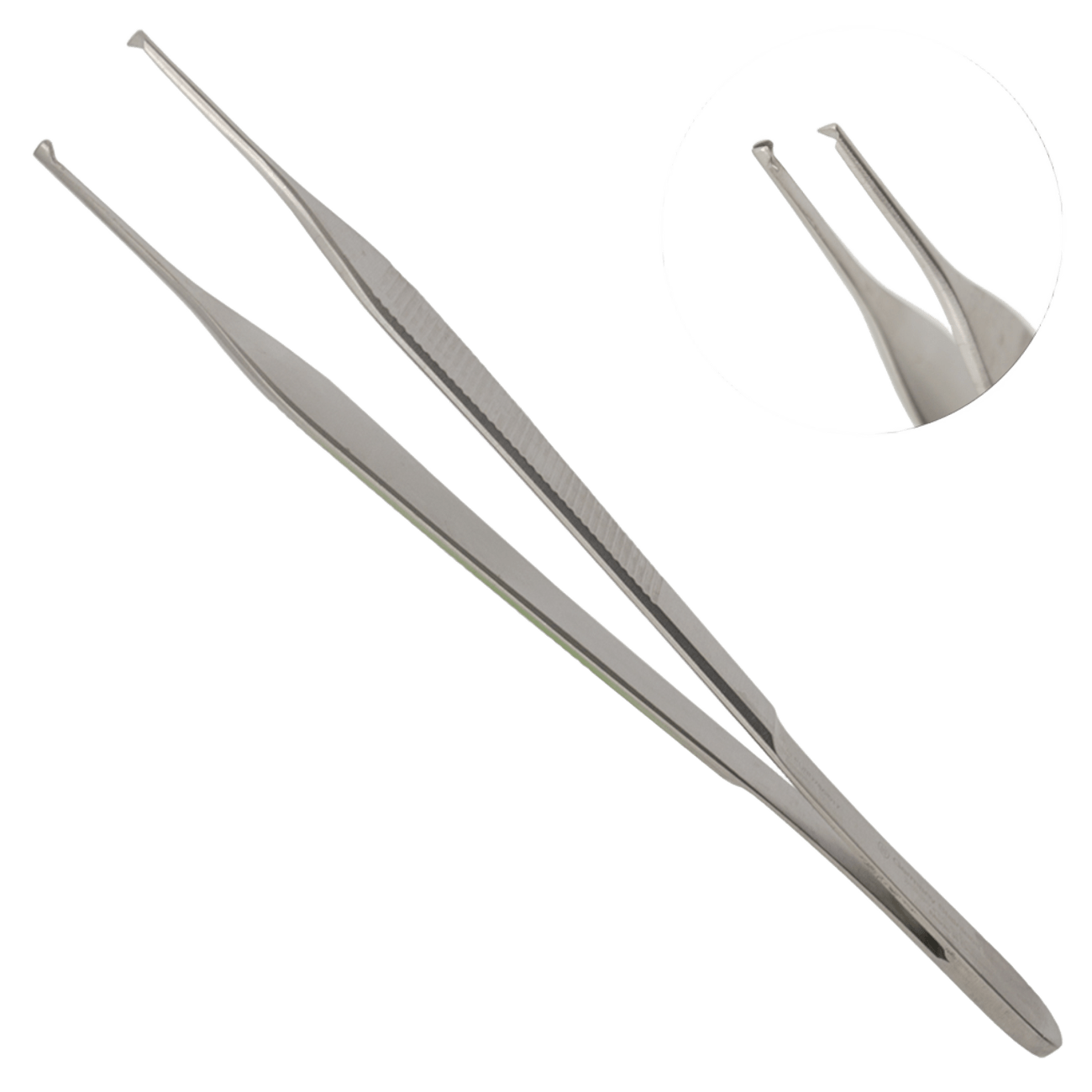 Хирургический пинцет Micro-Adson, тонкий, шипы 1:2, 150 мм