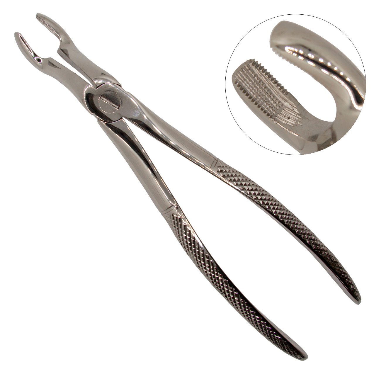 Щипцы №67 для удаления верхних третьих моляров (18,28) английская форма, нескользящие, облегченные губки