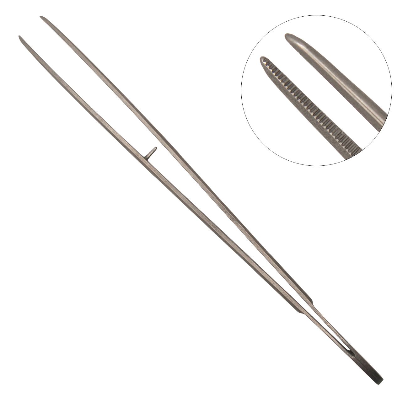 Анатомический прямой пинцет Standard, 150 мм, TITAN