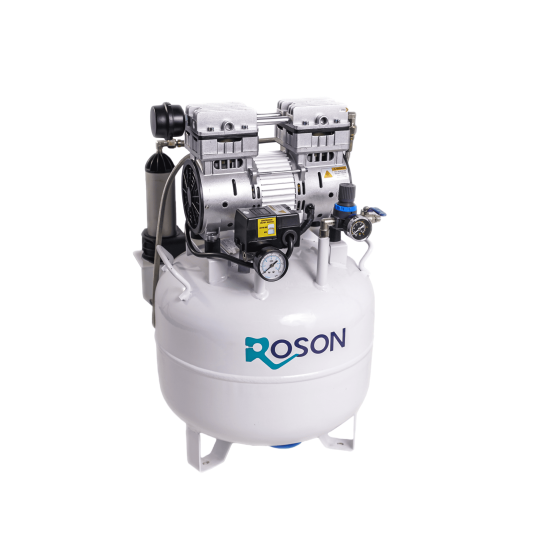 Безмасляный компрессор, без кожуха, с осушителем 75л/мин, ресивер 38л. AETHER38M