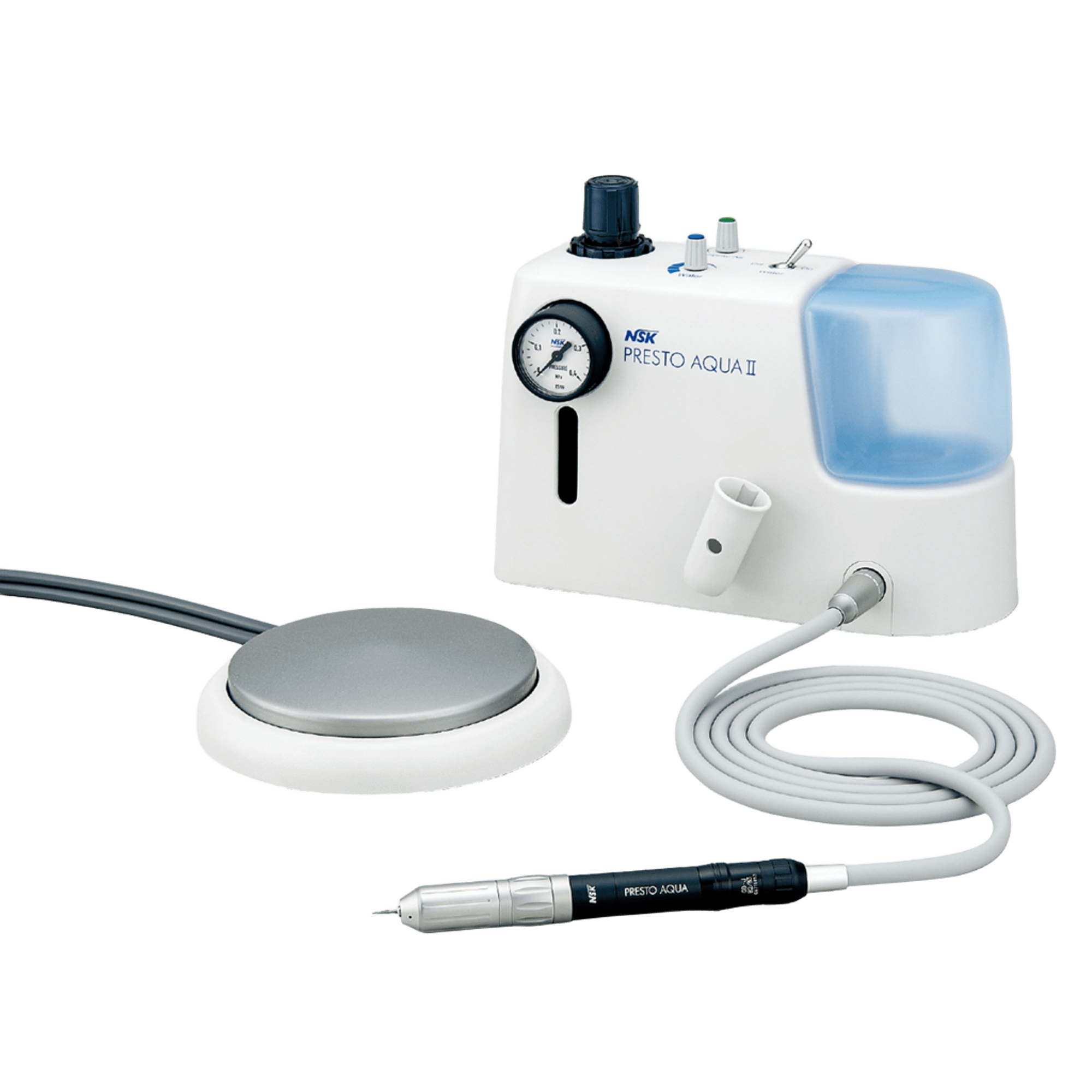 Блок управления и турбинный наконечник с системой подачи воды PRESTO AQUA II