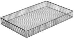 Стальная корзина для промывки и хранения инструментов автоклавируемая 275x178x32мм
