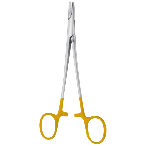 Зажим для шовной лигатуры (иглодержатель) Hegar-Baumgartner твердосплавные вставки 140 мм