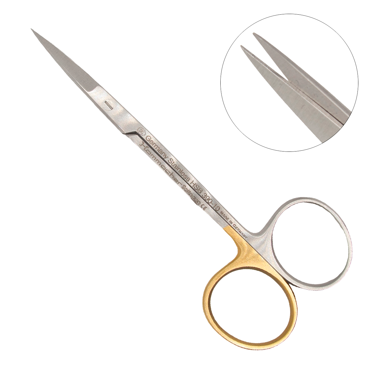 Десневые прямые ножницы OP-SpeciaL острый/острый, 105 мм