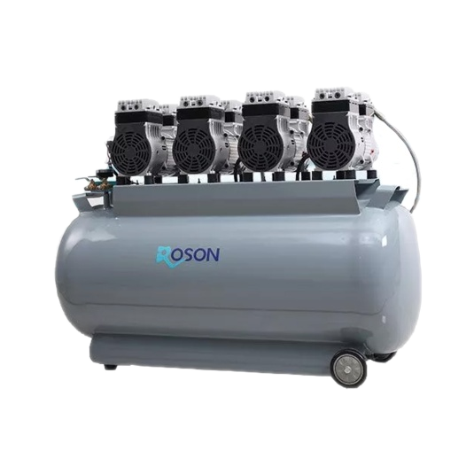 Безмасляный компрессор, без кожуха, без осушителя 320л/мин, ресивер 128л. RA-08