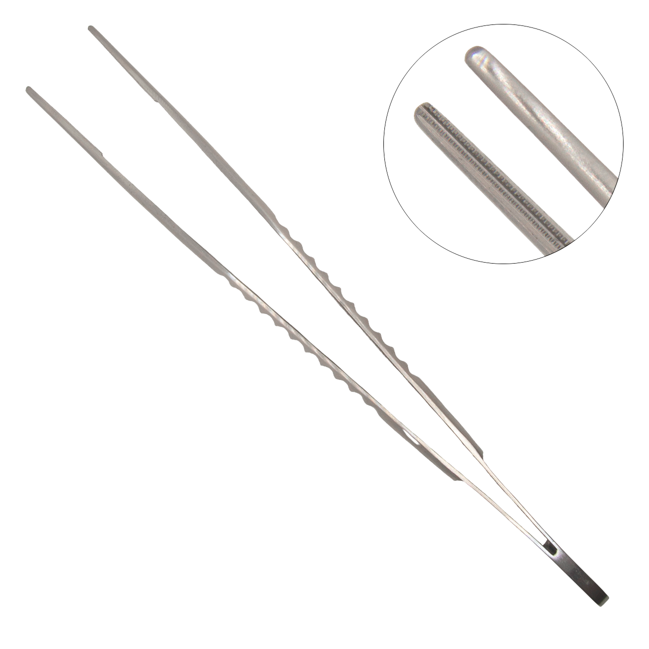 Анатомический прямой пинцет De Bakey, 150 мм