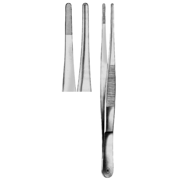 Анатомический прямой пинцет Standard, 145 мм