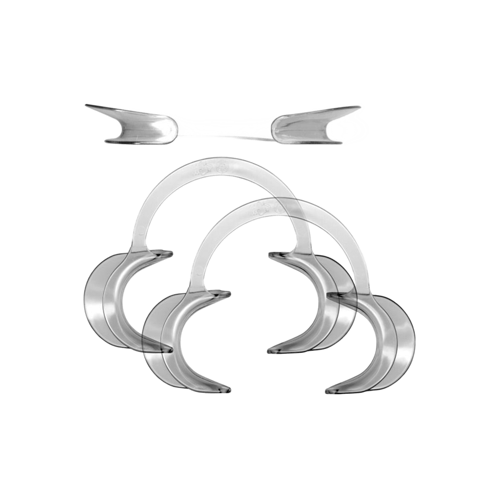 Автоклавируемый, самоудерживающий ретрактор губ и щек для взрослых, поликарбонат, 45/131/95мм, пара/2 шт