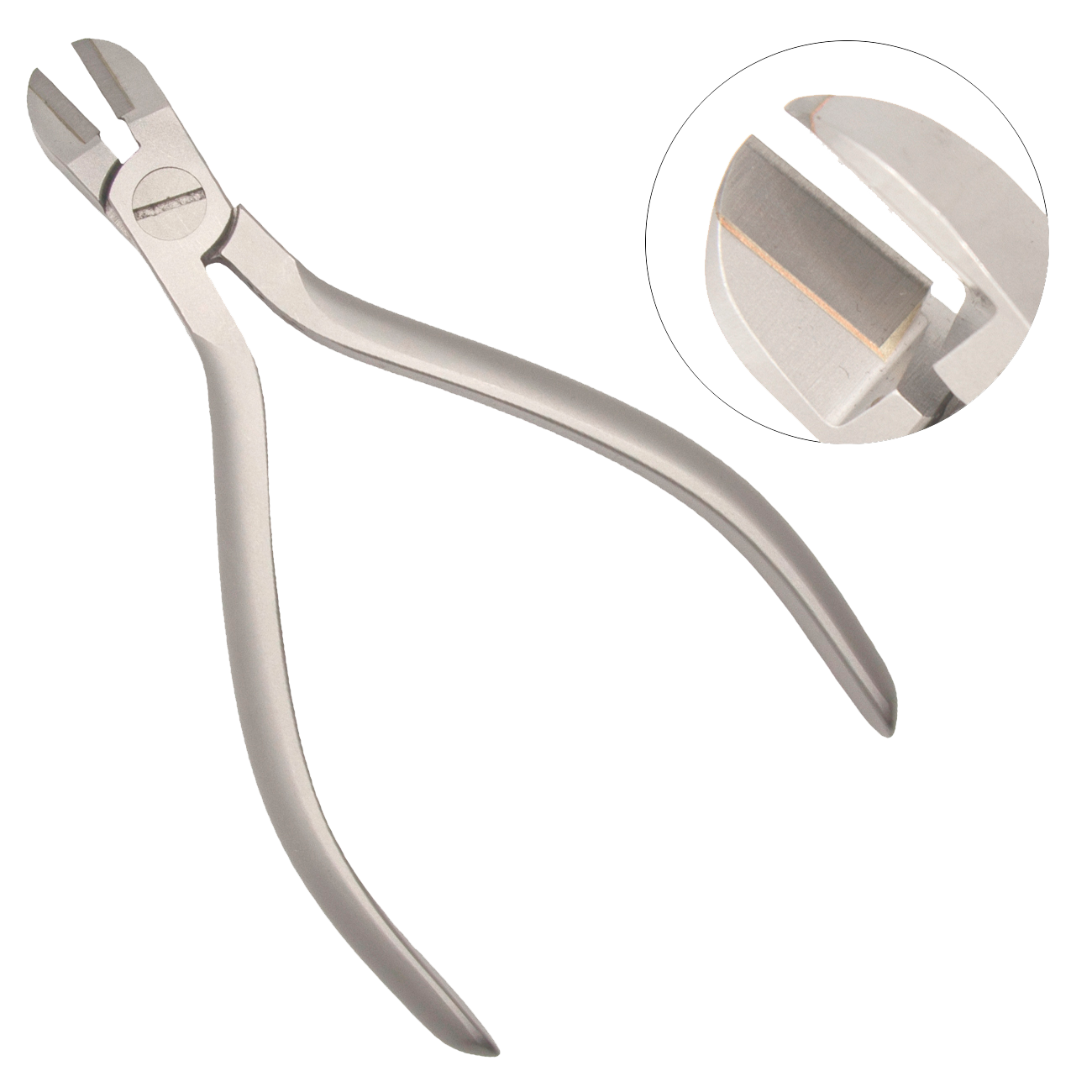 Ортодонтические щипцы  для проволочных лигатур, с углом наклона 15°, от 0,6 мм / 0,024 до 0,8 мм / 0,031, карбидные вставки, 130 мм