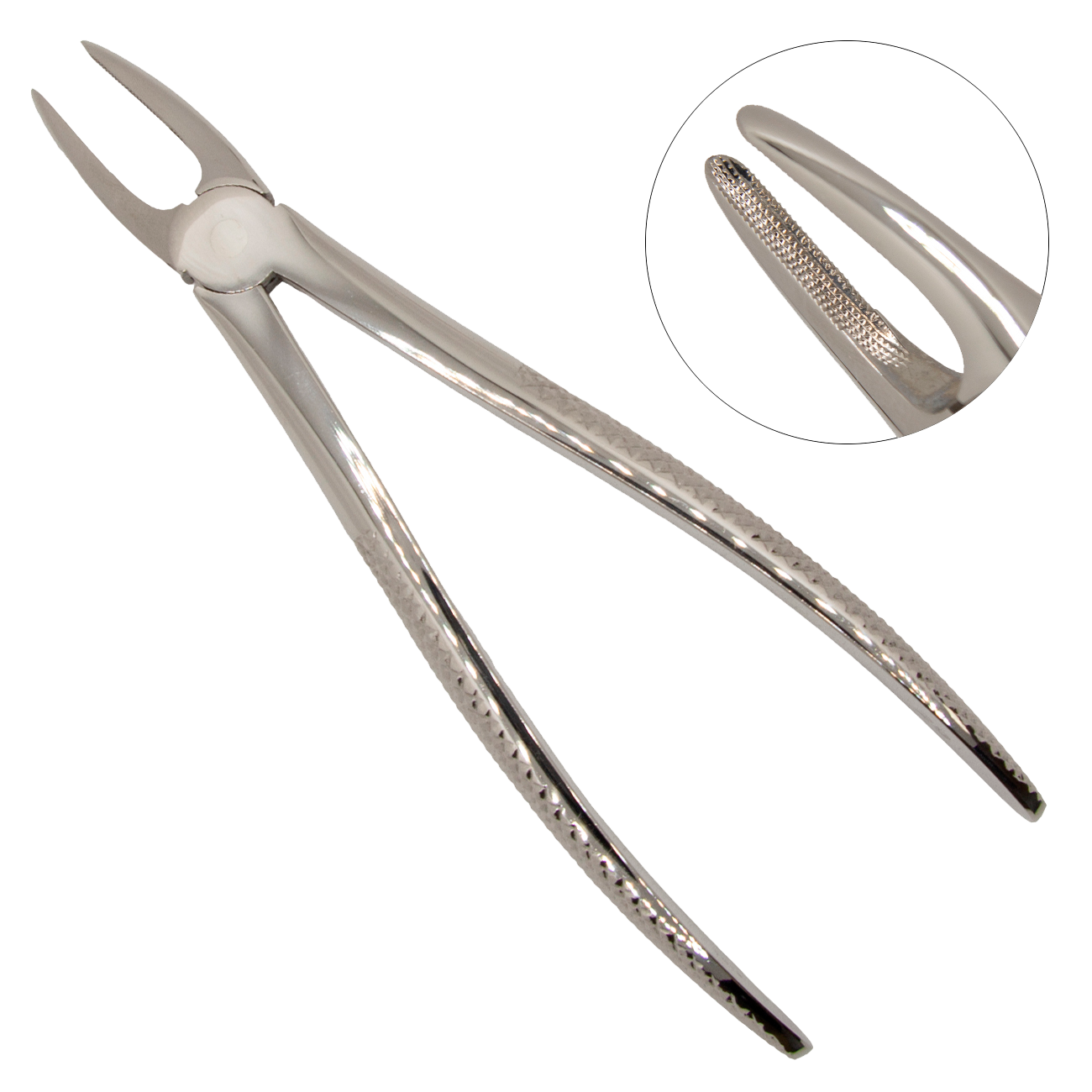 Щипцы №29 для удаления корней верхних зубов (12,22), английская форма, нескользящие облегченные губки