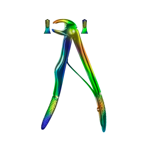 Детские щипцы № 6 для удаления нижних моляров 73,74,75,83,84,85