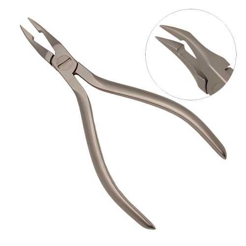 Плоскогубые ортодонтические щипцы Weingart для жестких проволок и лигатур Ǿ до 0,5мм, 125мм