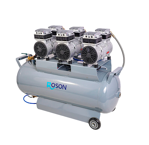 Безмасляный компрессор ROSON, без кожуха, без осушителя 240л/мин, ресивер 90л. RA-06