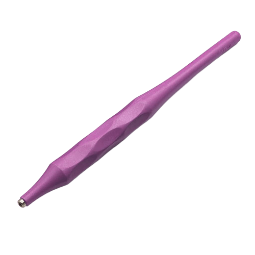 Розовая пластиковая анатомическая ручка для зеркала М2.5, Ø12мм, 135мм