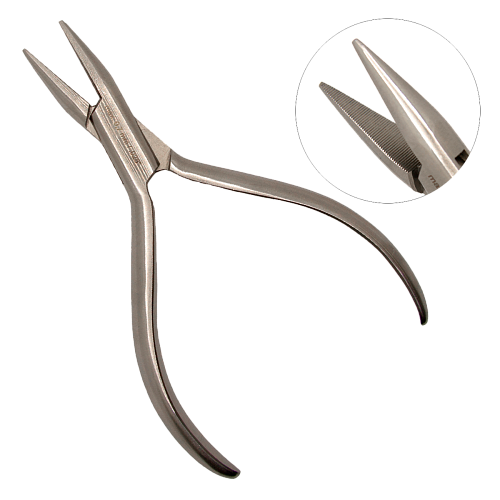 Плоскогубые щипцы для проволок и дуг до 0,7 мм/.028, 130 мм