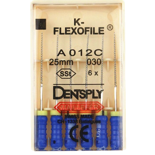 Стальной гибкий каналорасширитель K-Flexofile READYSTEEL К-файл, уп/6шт.