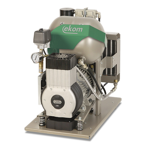 Безмасляный компрессор EKOM для одной стоматологической установки со шкафом, с мембранным осушителем DK50-10 S/ M