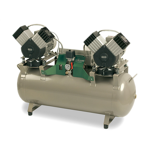 Компрессор EKOM для четырех стоматологических установок, со шкафом, с мембранным осушителем DK50 2x2V/110S/M