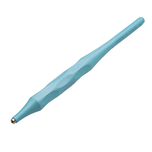 Анатомическая, пластиковая, голубая ручка для зеркала М2.5, Ø12мм, 135мм