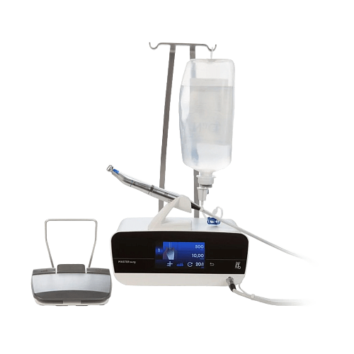 Аппарат для хирургии и имплантологии с подсветкой, беспроводная педаль, документирование, в комплекте с принадлежностями MASTERsurg LUX Wireless