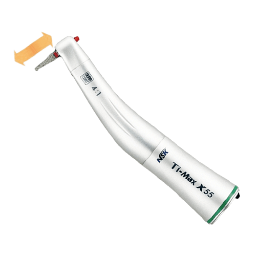 Угловой наконечник 
NSK 4:1 без света, со спреем X55