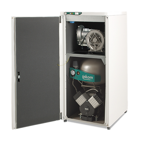 Компрессор EKOM для одной стоматологической установки с мембранным осушителем DUO 2/ M