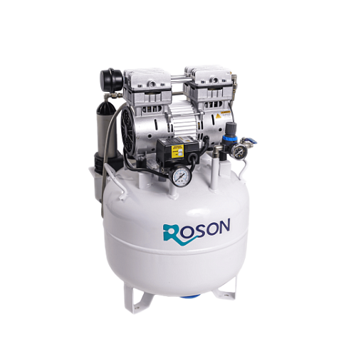 Безмасляный компрессор ROSON, без кожуха, с осушителем 75л/мин, ресивер 38л. AETHER38M
