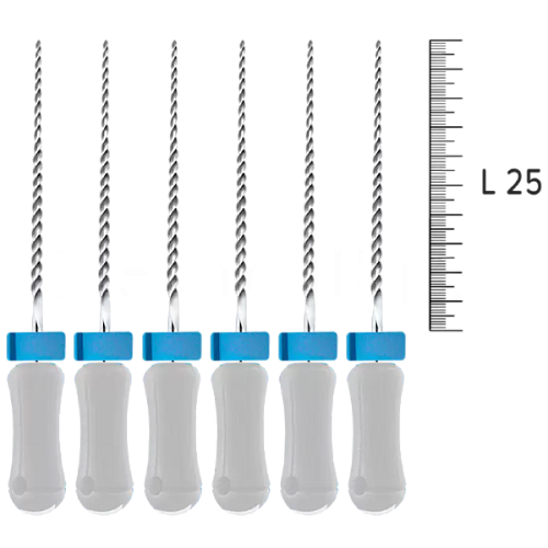 Файлы стальные с пласмассовой цветокодированной ручкой Hedstroem Files READYSTEEL, уп/6шт