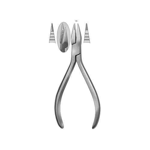 Ортодонтические щипцы Jarabak для изгибания проволок, 130 мм, до 0,5 мм / 0,020“ Ø