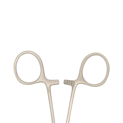 Атравматичный, кровоостанавливающий зажим Halsted-Mosquito, изогнутый диссектор, 140мм