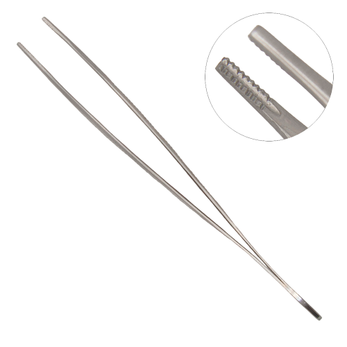 Хирургический прямой пинцет Adson-Brown, 120 мм