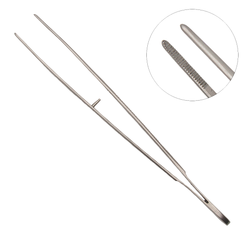 Анатомический прямой пинцет Semken, 120 мм