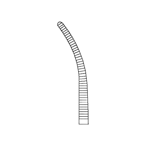 Атравматичный, кровоостанавливающий зажим Pean с изогнутым диссектором, 160мм