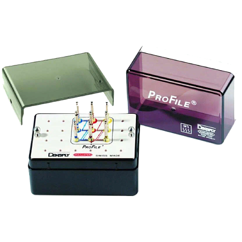 Никель-титановые файлы для машинного прохождения и расширения корневого канала,  комплект/ 9 файлов в боксе