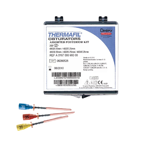 Эндодонтические гуттаперчевые обтураторы Thermafil Refill