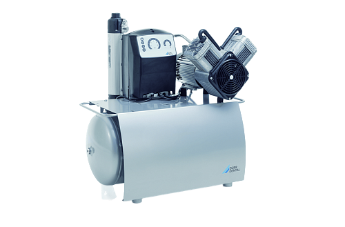 Компрессор с одним агрегатом для 3-x стоматологических установок Duo Tandem