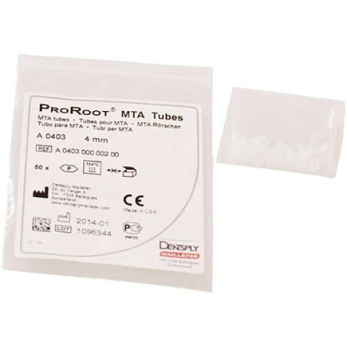 Трубочки 8mm для внесения материала МТА в канал Ø1.25mm ProRoot MTA Tubets №1