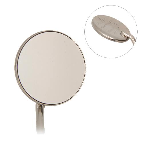 Стоматологическое зеркало №4 Ø22 мм, Rhodium front, без увеличения, для ручки М2.5 уп/12шт.