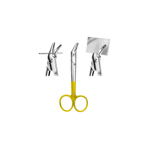 Изогнутые ножницы для фольги и проволоки с твердосплавными вставками Universal, 120 мм