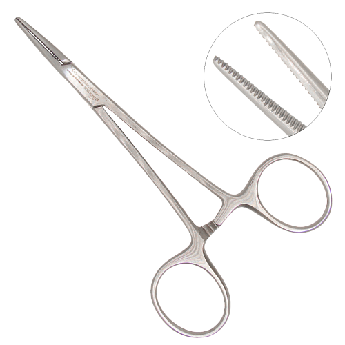 Прямой, атравматичный, кровоостанавливающий зажим Halsted-Mosquito, 120мм