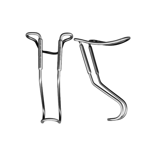 Ретрактор Günay, для губы, щеки, для взрослых, 2-сторонний, 120 x 55 x 65 мм, сталь