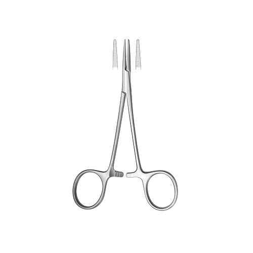 Прямой, атравматичный, кровоостанавливающий зажим Halsted-Mosquito, 140мм