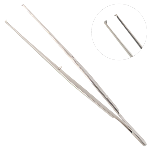 Хирургический пинцет Semken-Taylor, 180 мм, прямой, шипы 1:2